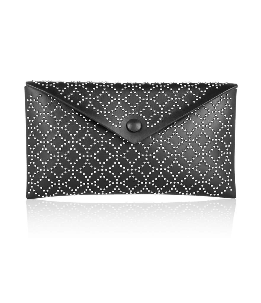 Alaïa Arabesque Mini Embellished Leather Clutch