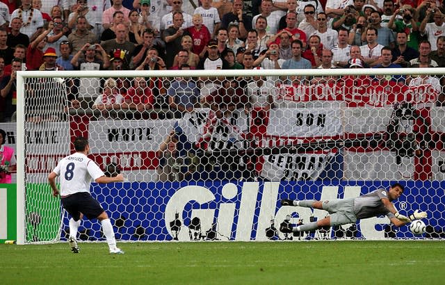 Frank Lampard has his penalty saved by Ricardo