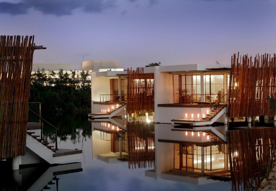 Rosewood Mayakoba deluxe overwater lagoon suite