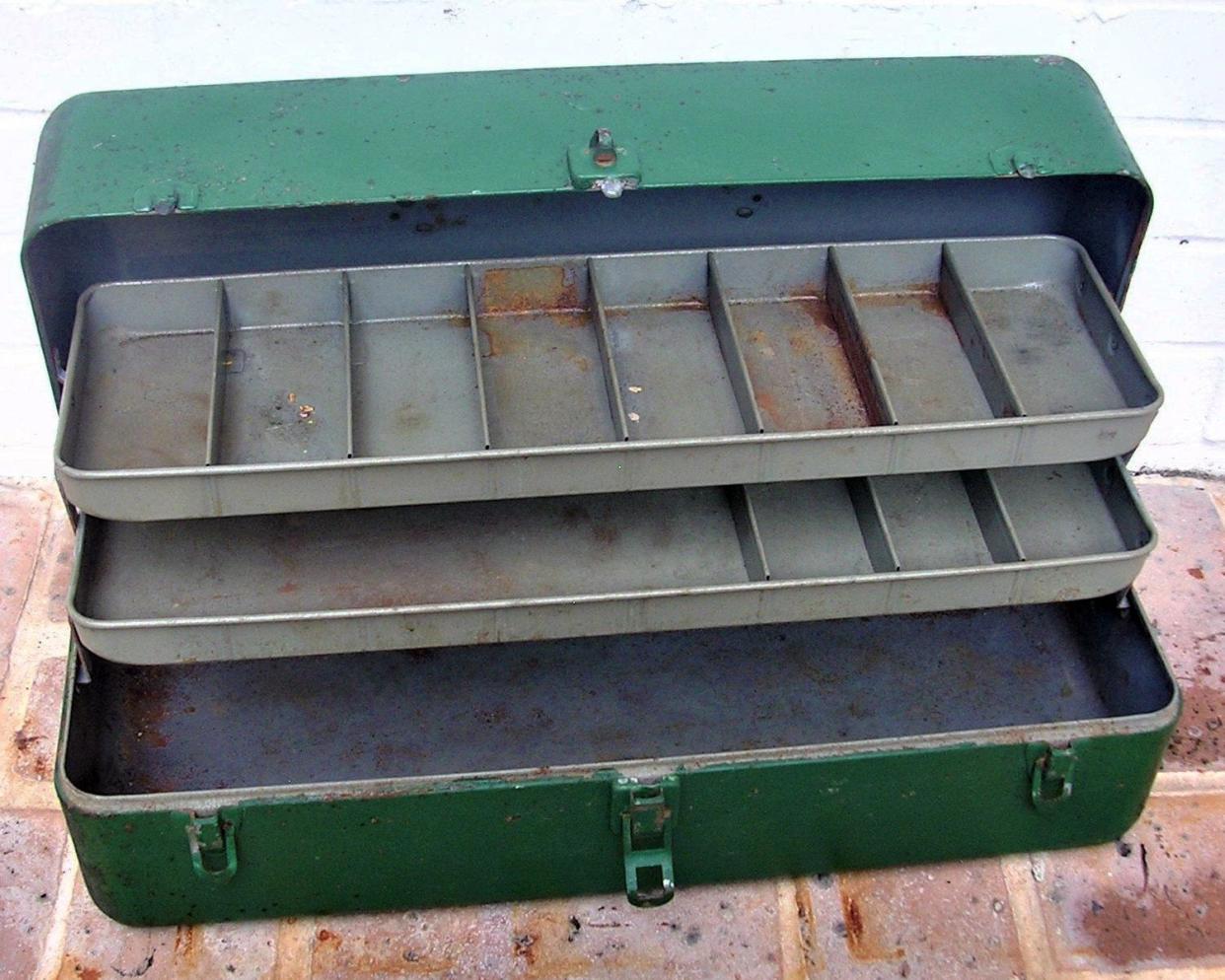 Vintage Metal Tackle Box