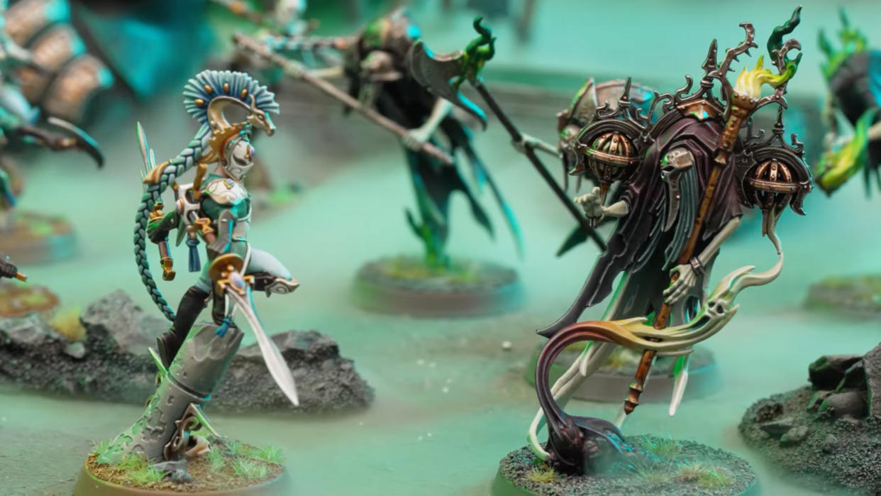  The Ydrilan Riverblades and Nighthaunt Pyregheists clash. 