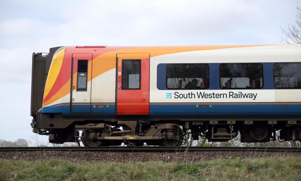 A file image of a South Western Railway train (Andrew Matthews/PA)