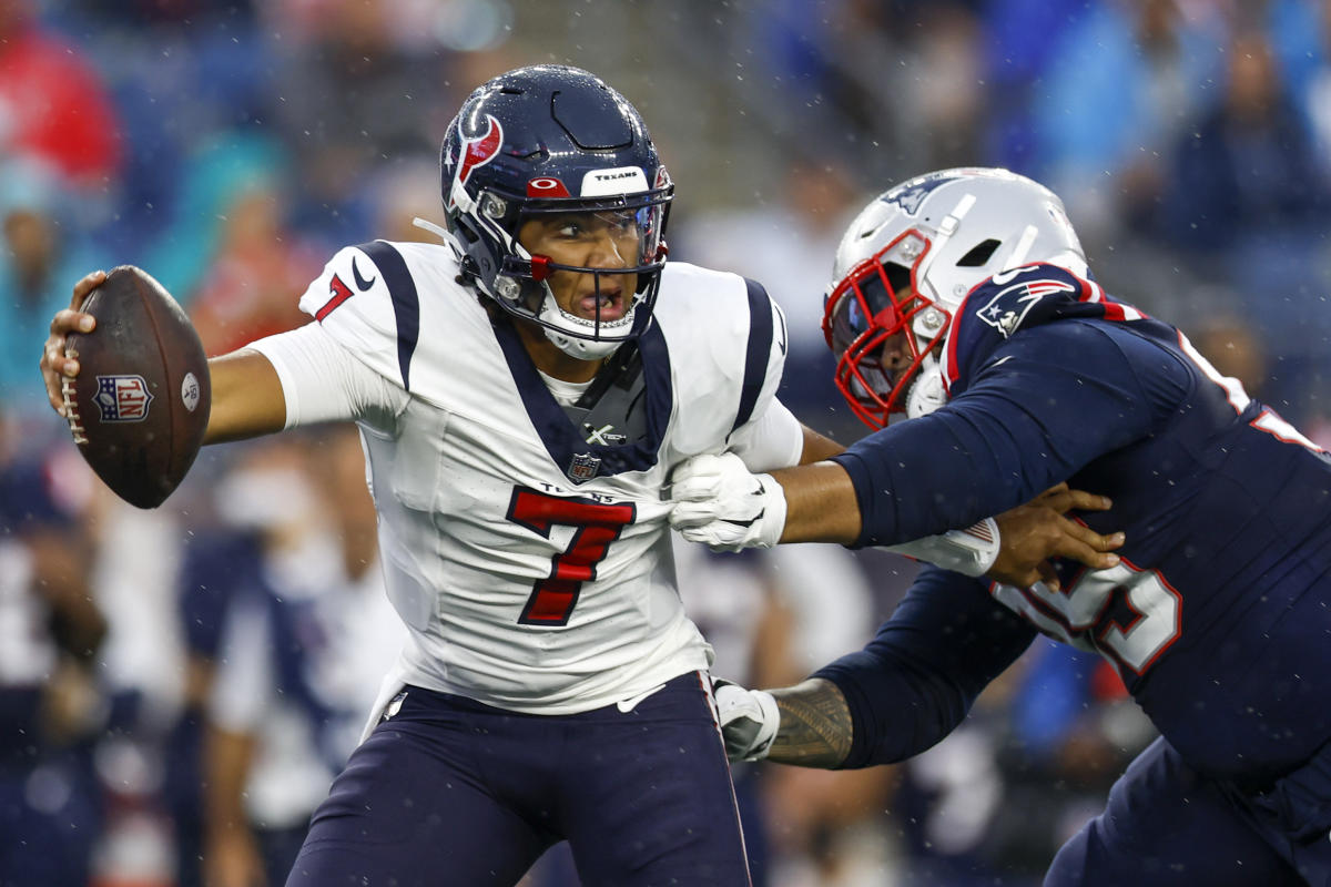 No matter who's blocked, the Houston Texans offense hasn't allowed rookie  quarterback C.J. Stroud to get sacked the last two games.