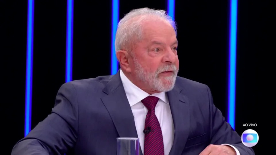 Lula no JN: Candidato ao Planalto e ex-presidente Lula em entrevista ao Jornal Nacional em 25 de agosto de 2022 (Foto: Internet / Reprodução)