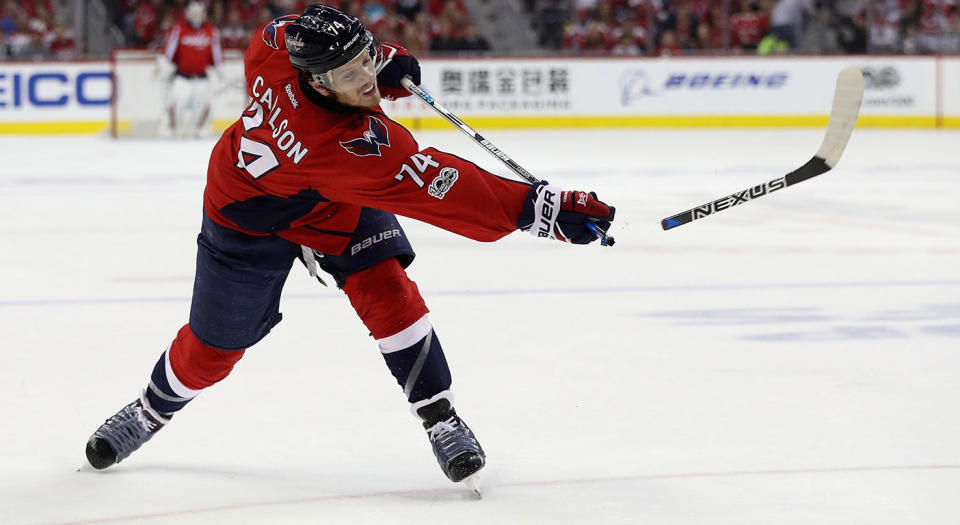 Somebody is going to overpay for John Carlson this summer. (Patrick Smith/Getty Images)