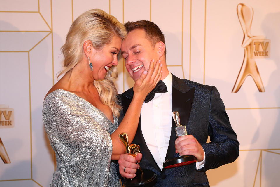 “I’m lucky I’ve got the greatest wife in the world who’s shouldered a lot of responsibility through that period," the Gold Logie winner said of his wife Chezzi. Photo: Getty Images