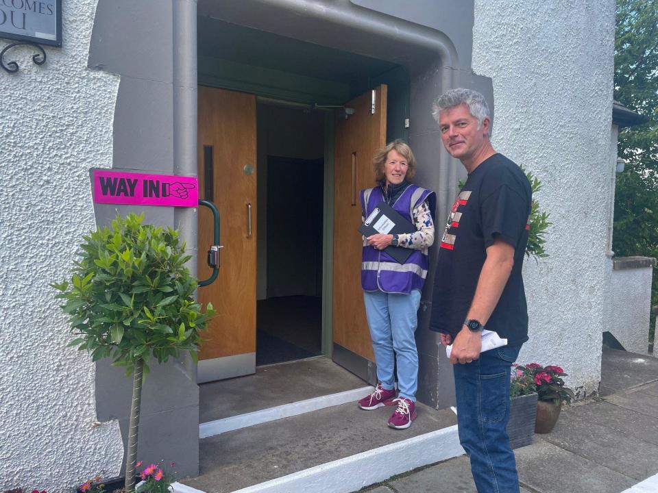 Polling station in Edinburgh