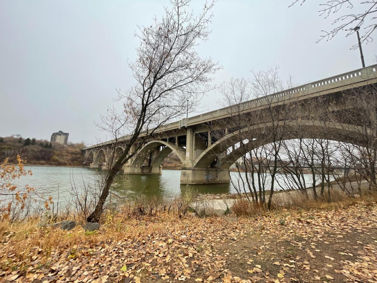 A passerby discovered the teen victim on the riverbank near the Broadway Bridge. (Dan Zakreski/CBC - image credit)