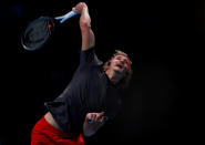 Tennis - ATP Finals - The O2, London, Britain - November 17, 2018 Germany's Alexander Zverev in action during his semi final match against Switzerland's Roger Federer Action Images via Reuters/Andrew Couldridge