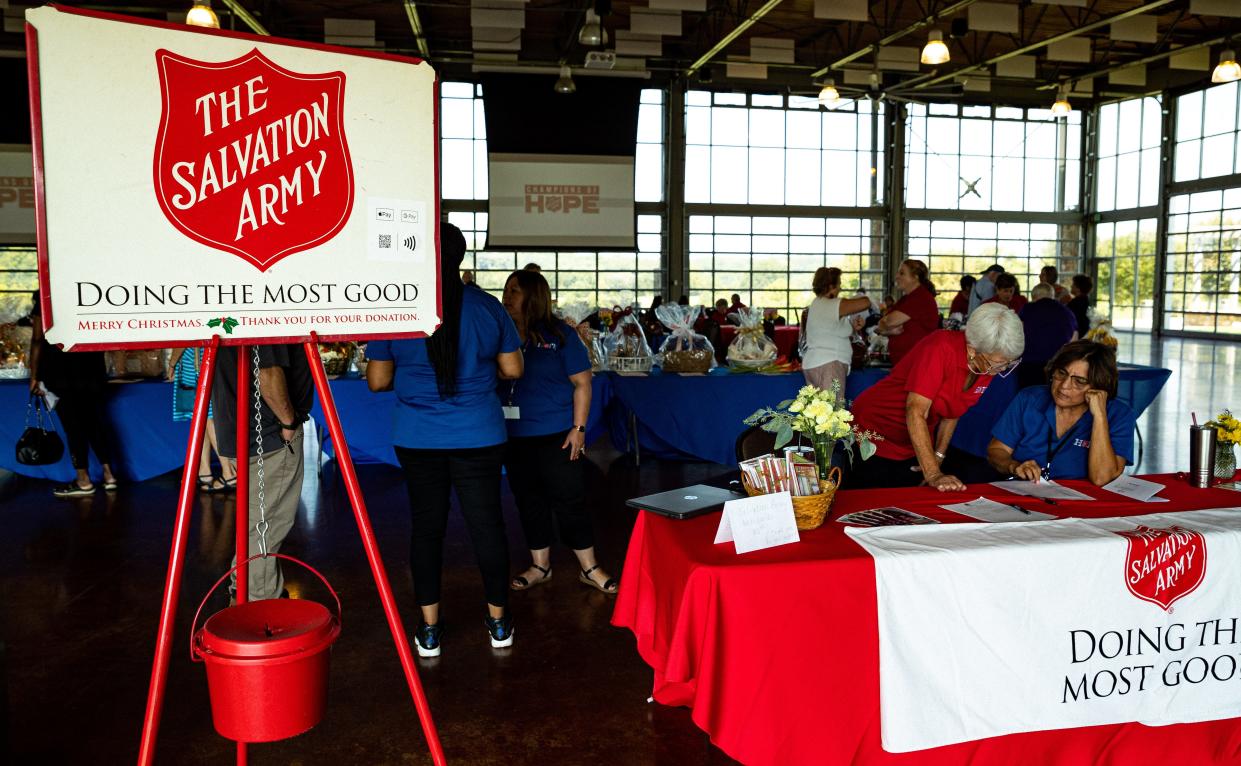 Entrance to the Salvation Army's Champions of Hope Luncheon at the Wilma Rudolph Event Center in Clarksville, Tenn. on Sep. 15, 2022.