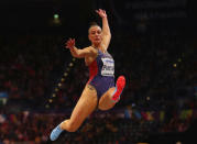 Athletics - IAAF World Indoor Championships 2018 - Arena Birmingham, Birmingham, Britain - March 4, 2018 Ivana Spanovic of Serbia in action during the Women's Long Jump Final REUTERS/Hannah McKay