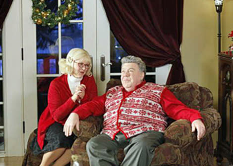 'Cheers' co-stars Shelley Long and George Wendt play North Pole bigwigs Mrs. and Mr. Claus in the movie 'Merry In-Laws.'