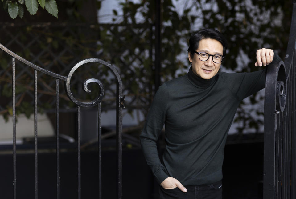 Ke Huy Quan, star of "Everything Everywhere All at Once," poses for a portrait on Sunday, Nov. 20, 2022, at The London Hotel in West Hollywood, Calif. (Photo by Dana Pleasant/Invision/AP)