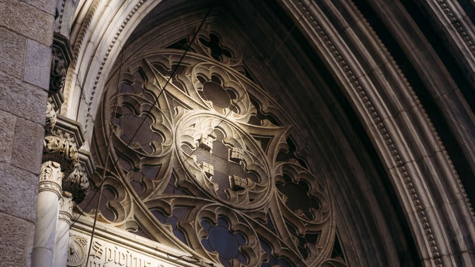 St. Patrick's Cathedral was once the site of a massive AIDS protest. On February 15, New York's trans community filled the pews to honor one of their own. - Laura Oliverio/CNN