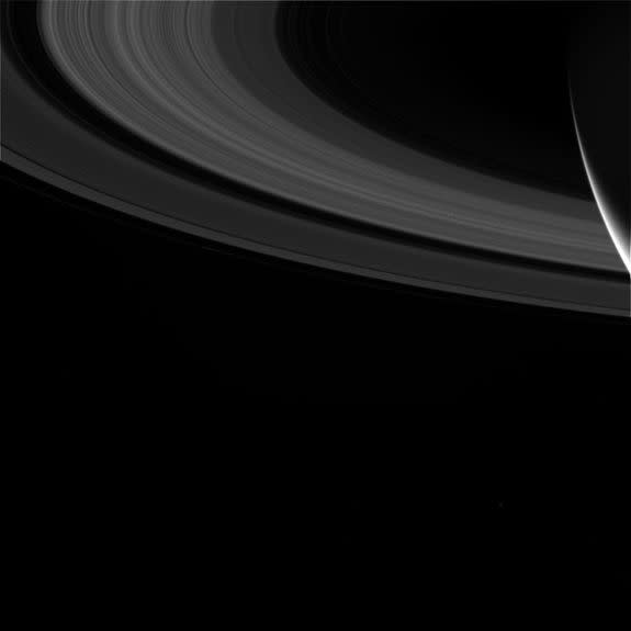Saturn's rings on Sept. 13.