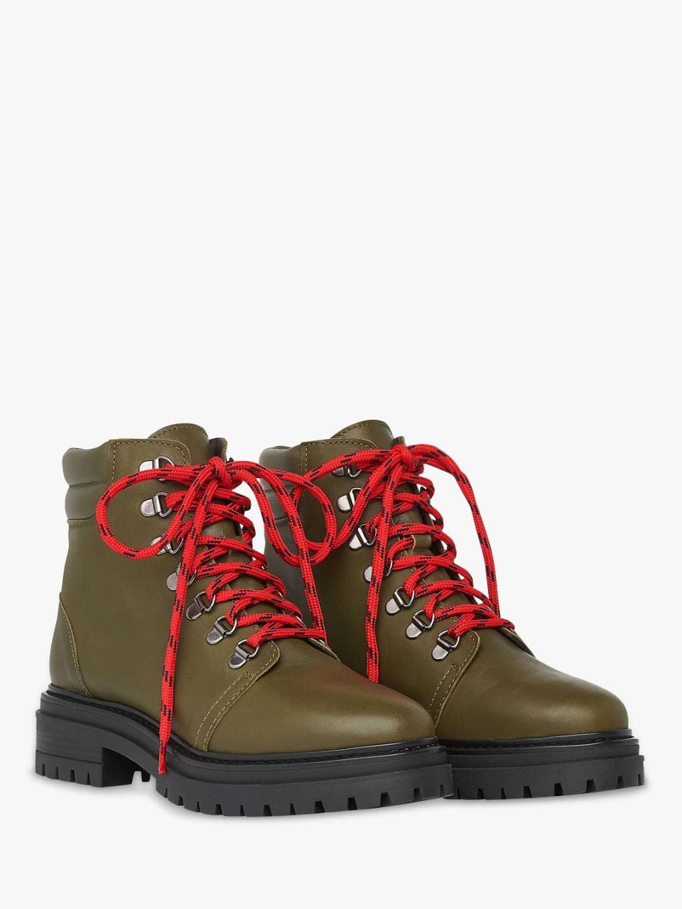 Khaki Hiking Boots, £185