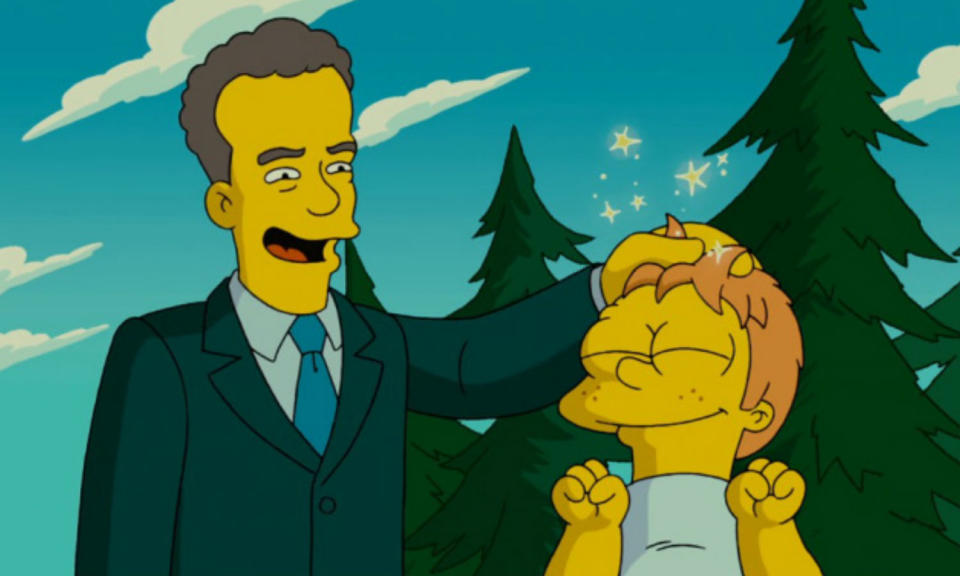 Tom Hanks in The Simpsons Movie