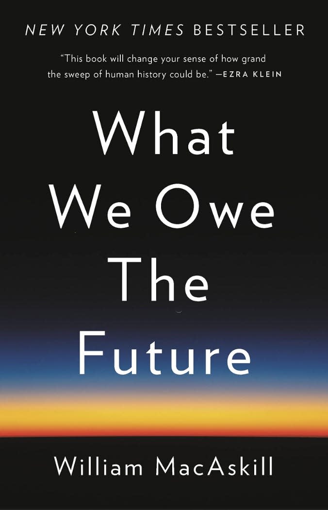 cover of the book &quot;What We Owe the Future&quot; by William MacAskill