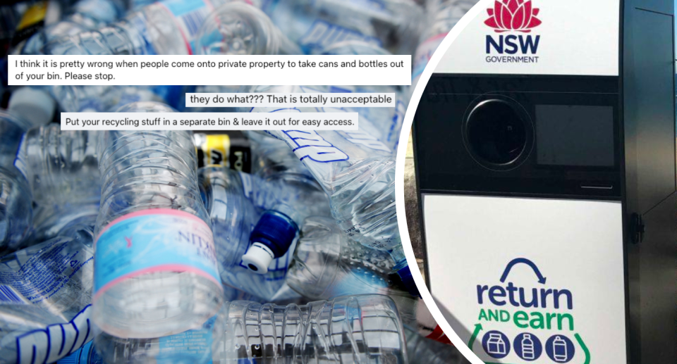 Local from Sydney's Inner West has taken to a Facebook group to complain about people rummaging through her recycling. Source: AAP / Supplied