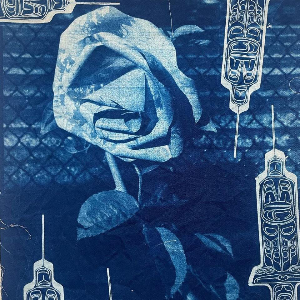 Much of Preston Buffalo's work focused on his relationship to substance use and his neighbourhood, the Downtown Eastside. This piece of art was posted on his Instagram as he promoted an exhibition at Vancouver's SUM Gallery.