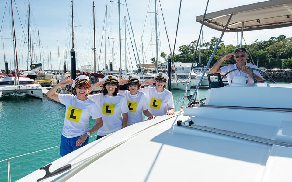 All hands on deck as Kathy and her sisters prepare to learn the ropes 