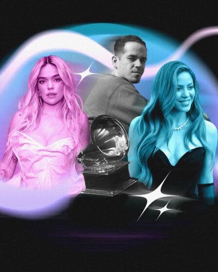 Karol G, Shakira, and Edgar Barerra up for a latin grammy.