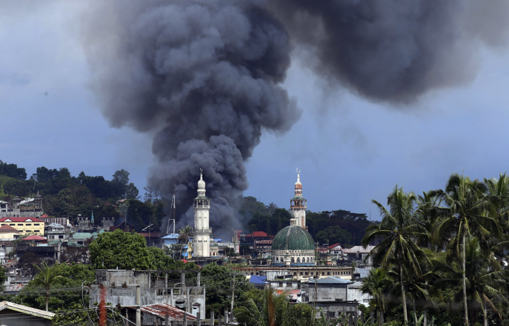 Marawi is currently the battleground between Islamic militants and the Philippine army (Picture: REX)