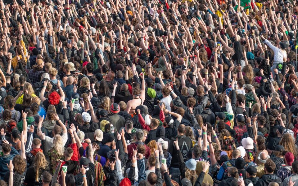 Crowds at Download Festival on 20 June 2021 - Katja Ogrin/Getty Images