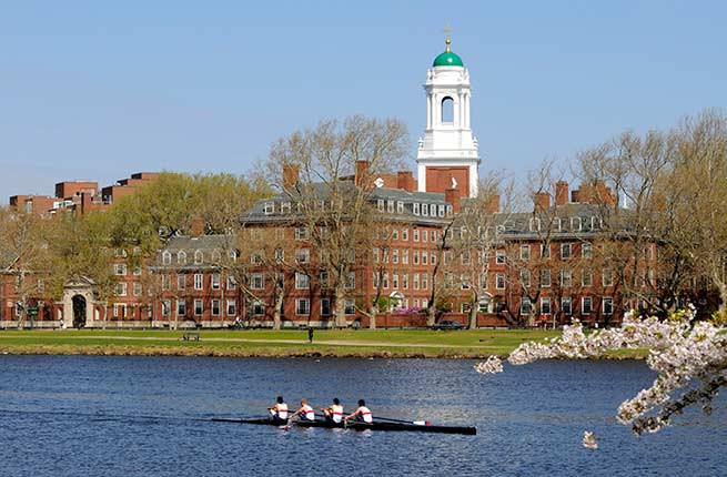 <p><strong>Where: </strong>Cambridge, MA</p> <p>America's oldest and most prestigious university is comprised of a series of buildings that narrate the progression of architecture in the U.S. Established in 1636—over a century before the United States was an independent country— took its name from John Harvard, who donated his entire library and half his wealth to the university upon his death. His statue stands at the center of the gated campus, in Harvard Yard. Visitors can freely wander the grounds admiring the charming red brick buildings, though many have restricted access for students and faculty only. Memorial Hall, with Saunders Theater inside, is a Victorian masterpiece and a memorial to the Harvard men who died for the Union cause during the Civil War.</p> <p><strong>Insider Tip:</strong> Tourists love to take photos with the John Harvard statue in Harvard Yard, but beware—Harvard students .</p> <p><strong>Plan Your Trip:</strong> Visit </p>