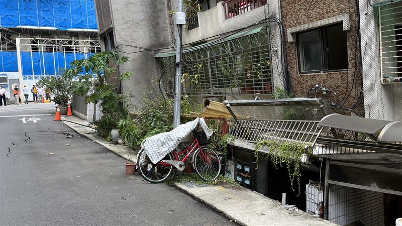 「基泰大直」建案施工問題導致大直房屋坍塌。（圖／記者李依璇攝影）