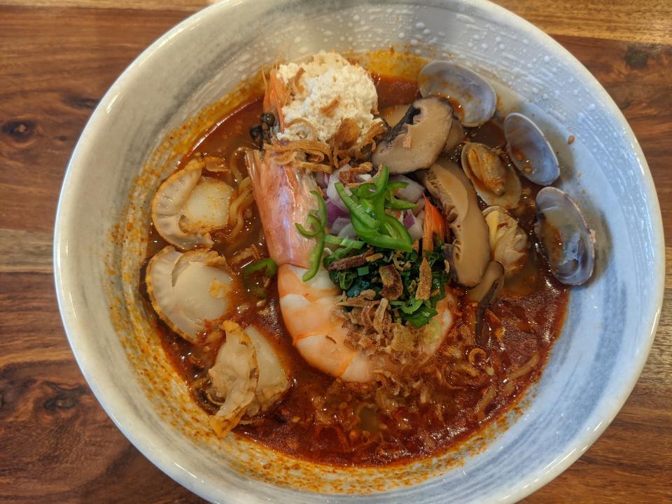 Ramen, all types of ramen, is served at Menya Ramen House, which opened in Ridgewood