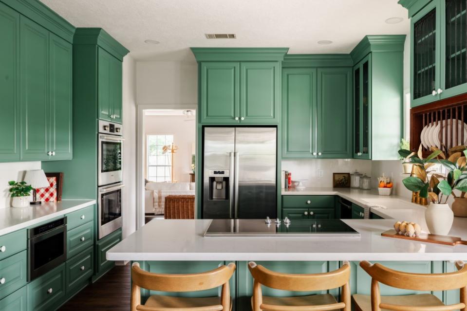 The recently renovated kitchen. Courtesy of James H. Ruiz Photography