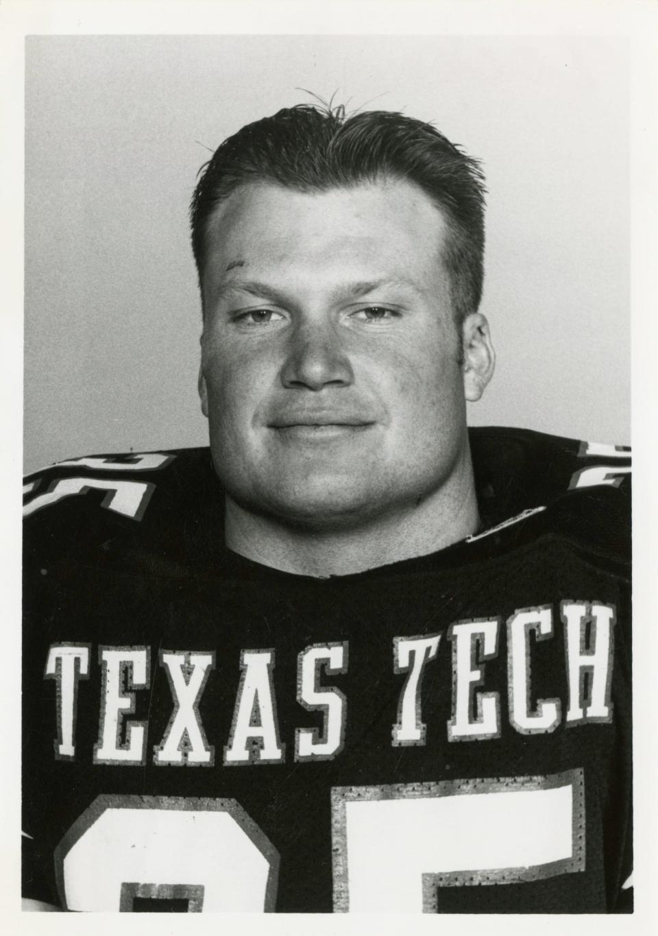 Linebacker Zach Thomas, pictured during his Texas Tech career from 1992-95.