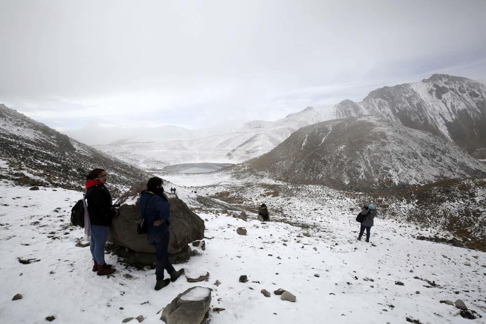 FOTOS: Frío y nieve, así se ve ahora el Nevado de Toluca