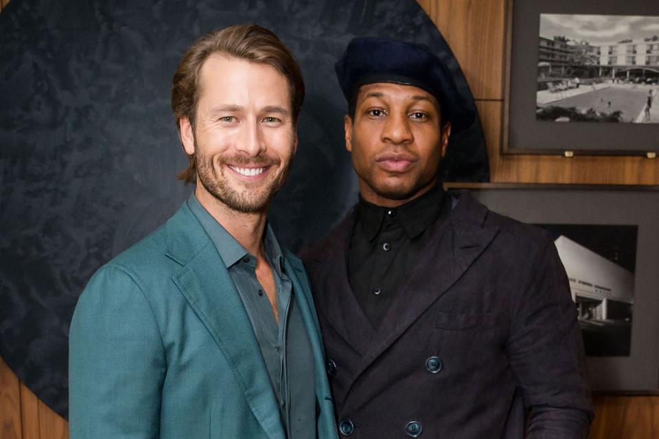 Glen Powell and Jonathan Majors attend "Devotion" World Premiere during the Toronto International Film Festival. 'Devotion' premiere, Toronto International Film Festival, Canada - 12 Sep 2022