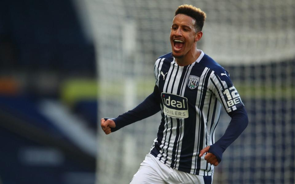 West Bromwich Albion's Callum Robinson celebrates scoring their side's third goal of the game during the Premier League match at The Hawthorns - Catherine Ivill/PA