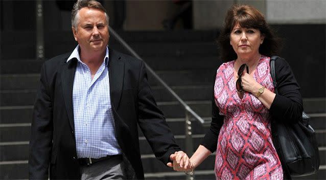 Ralph and Kathy Kelly after the death of their eldest son Thomas. Photo: AAP