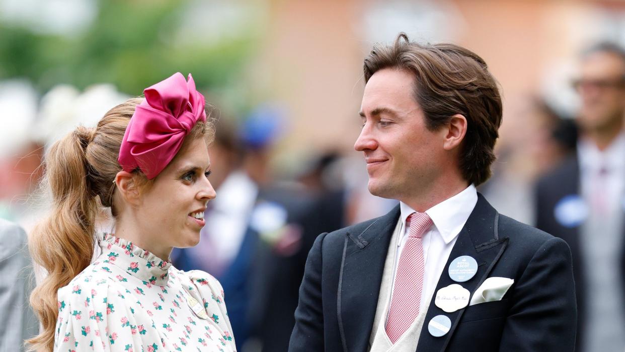 couple looking at each other at royal ascot