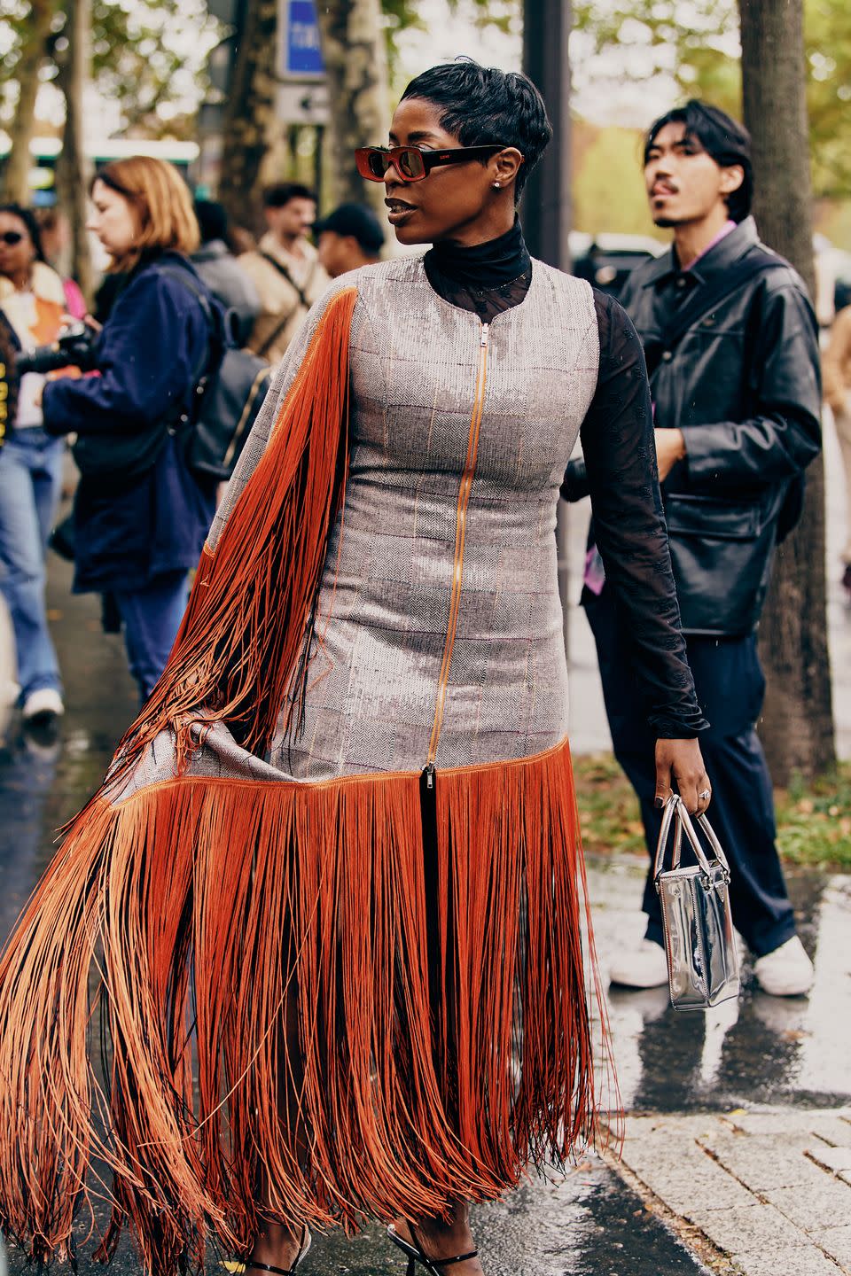 Doja, Naomi, Janet, Oh My! The Final Day of Paris Fashion Week Street Style