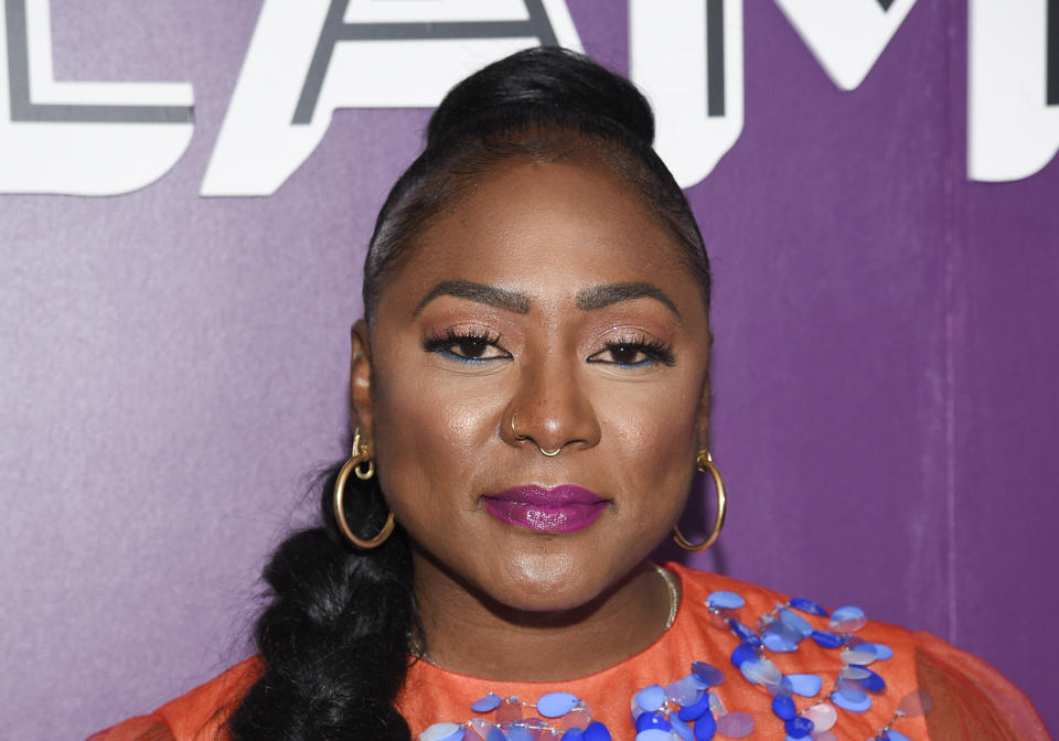 FILE - Black Lives Matter co-founder Alicia Garza attends the Glamour Women of the Year Awards at the Rainbow Room at Rockefeller Center, Nov. 8, 2021, in New York. The Black Lives Matter movement hits a milestone on Thursday, July 13, 2023, marking 10 years since its 2013 founding in response to the acquittal of the man who fatally shot 17-year-old Trayvon Martin. BLM co-founders Garza, Patrisse Cullors and Ayo Tometi — the three activists are credited with using the phrase as an affirmation and an organizing strategy — initially pledged to build a decentralized organization governed by the consensus. (Photo by Evan Agostini/Invision/AP, File)