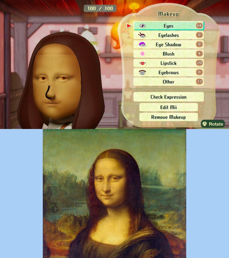 mona lisa miitopia mii