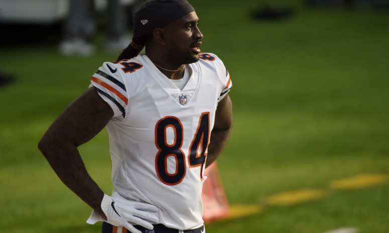Chicago receiver Cordarrelle Patterson on the field for the Bears.