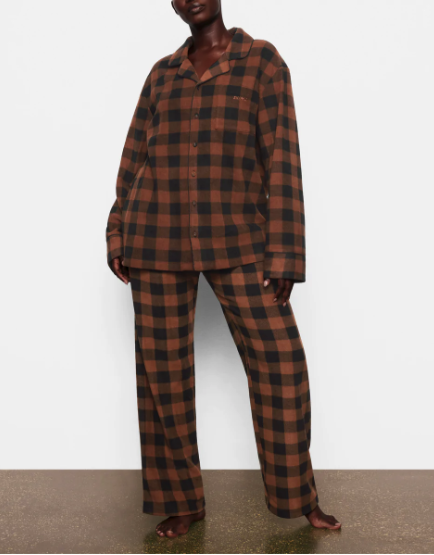 24) Fleece Plaid Sleep Set