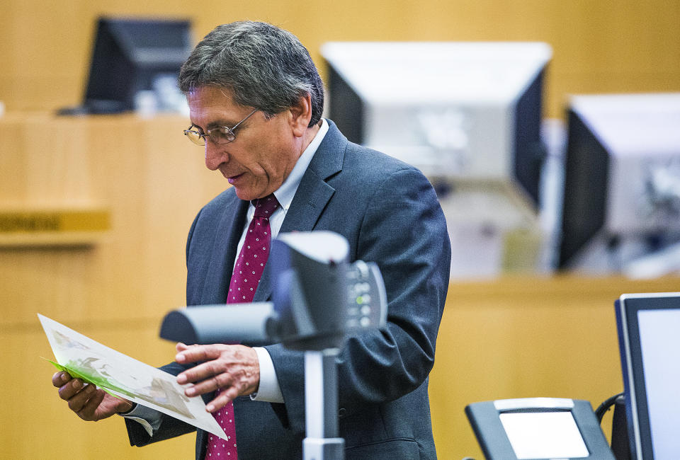 Juan Martinez in court during the second day of the penalty retrial on October 22, 2014.