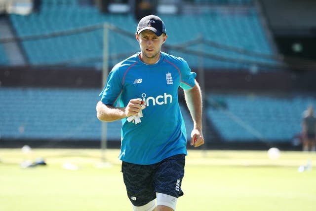 Joe Root helped out with England's batters in the nets