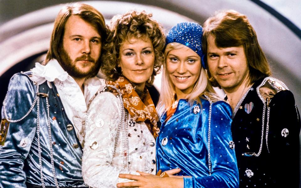Eurovision winners Abba in 1974