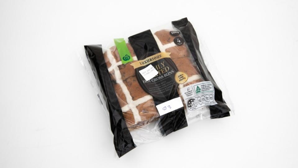 Woolworths hot cross buns