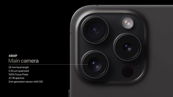  iPhone 15 Pro Max camera specs 