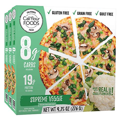 1) Cali'flour Foods Supreme Veggie Pizza