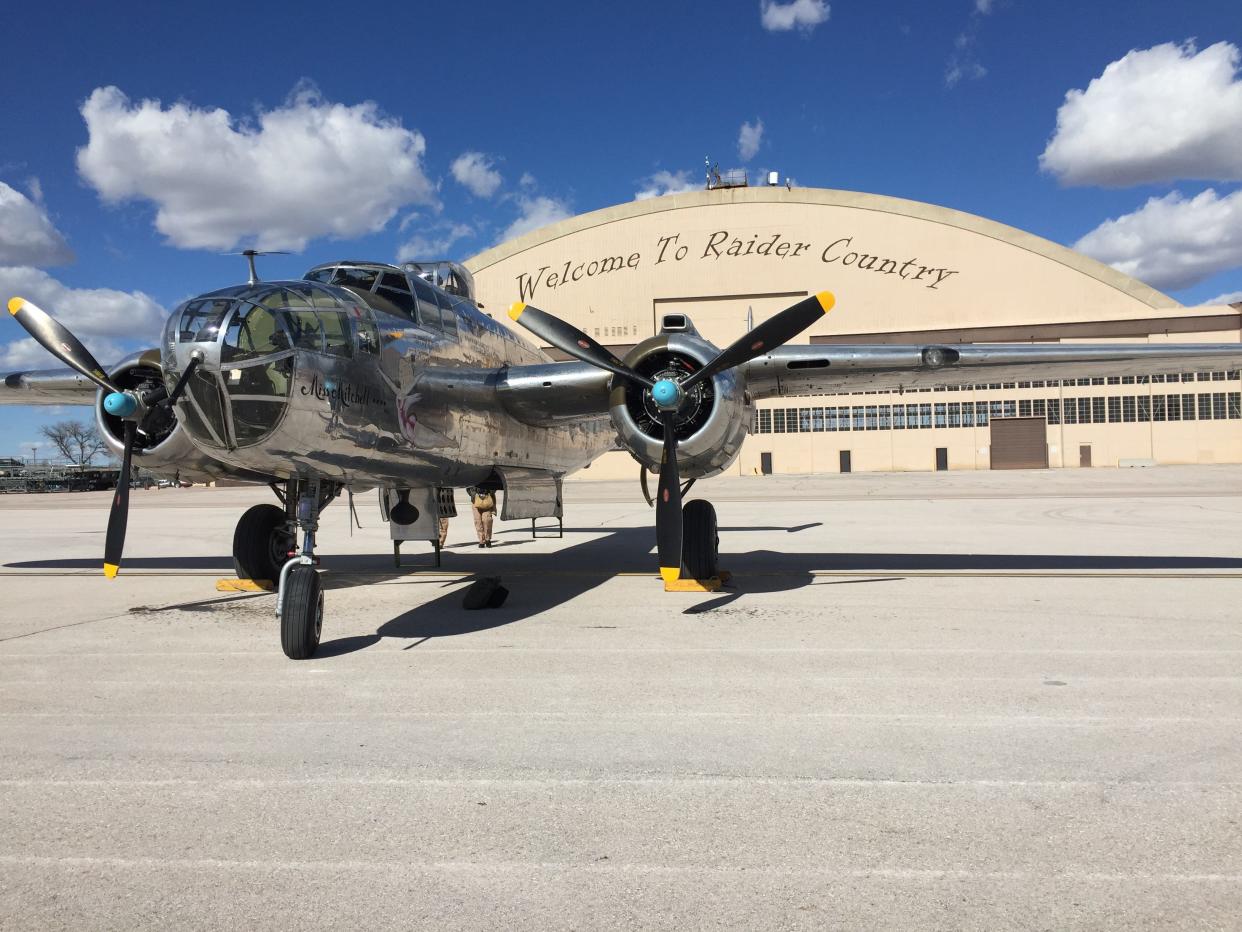 The Miss Mitchell, a B25 bomber used in World War II, will be in Aberdeen Tuesday afternoon and Wednesday morning as part of the RAID'22 tour.